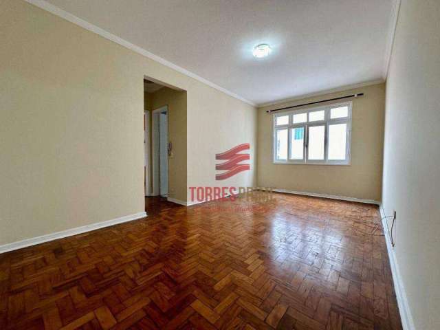 Apartamento com 1 dormitório para alugar, 55 m² por R$ 2.700,00/mês - Boqueirão - Santos/SP