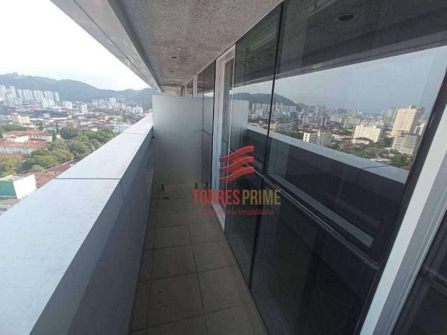 Sala, 52 m² - venda por R$ 400.000,00 ou aluguel por R$ 3.000,00/mês - Vila Mathias - Santos/SP