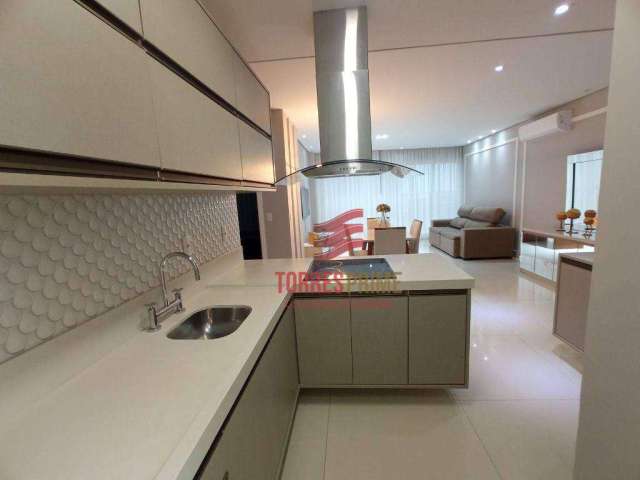 Apartamento com 2 dormitórios para alugar, 106 m² por R$ 10.500,02/mês - Aparecida - Santos/SP