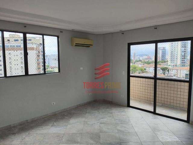 Apartamento com 3 dormitórios para alugar, 170 m² por R$ 4.500,02/mês - Ponta da Praia - Santos/SP