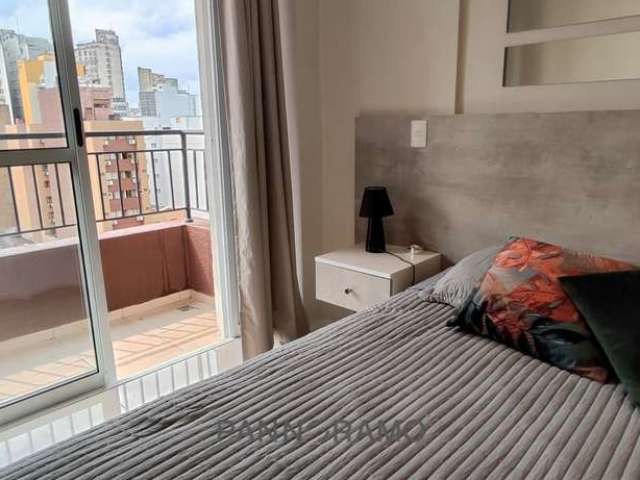 Apartamento mobiliado com sacada