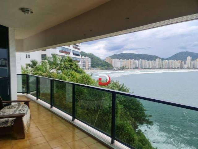 Apartamento com 3 dormitórios para alugar, 154 m² por R$ 8.000,00/mês - Jardim Astúrias - Guarujá/SP