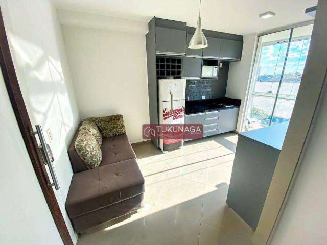 Studio First Mobiliado com 1 dormitório para alugar, 38 m² por R$ 3.580/mês - Vila Augusta - Guarulhos/SP