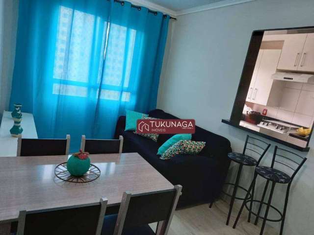 Apartamento com 2 dormitórios para alugar, 45 m² por R$ 2.349,44/mês - Ponte Grande - Guarulhos/SP