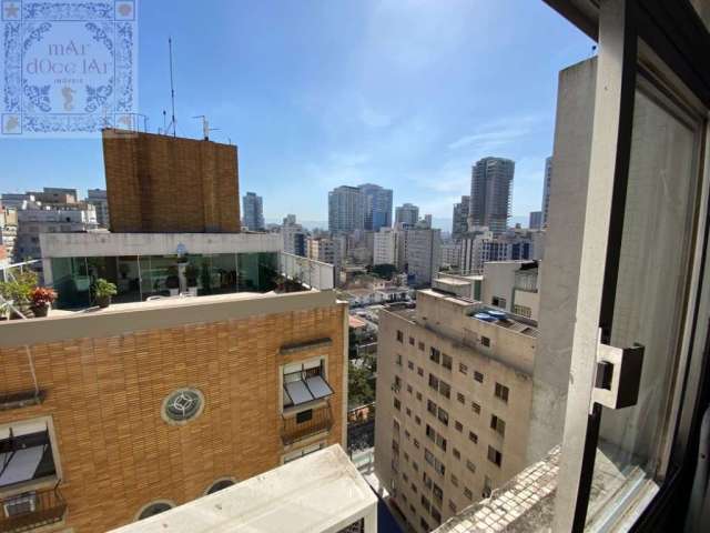 Venda Apartamento Rua Trabulsi Santos SP -  mAr dOce lAr no edifício Honduras, vizinho do Extra, da praia e do aquário e próximo ao Shopping Praiamar.