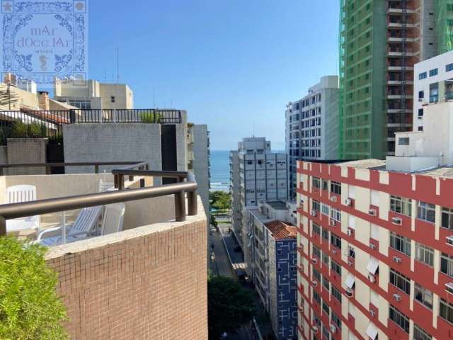 Venda Apartamento Santos SP - mAr dOce lAr no desejado edifício Maison Victor Hugo da particular Lélia com lazer completo e vista mar lateral.