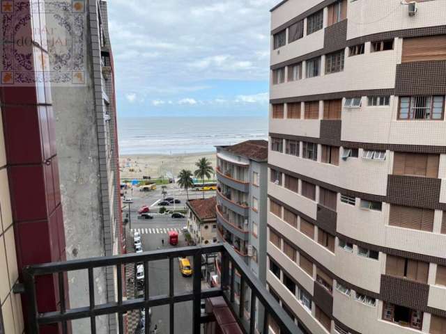 Venda Apartamento Santos SP - mAr dOce lAr reformado em andar alto com vista mar da sacada, ideal para surfistas.