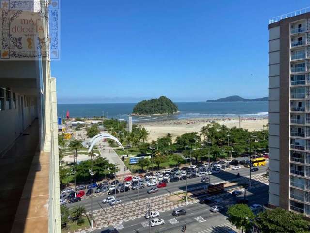 Venda Apartamento Santos  - mAr dOce lAr com sala ampla (possibilidade de reverter parte em 2º quarto), fica em frente à praia do José Menino.