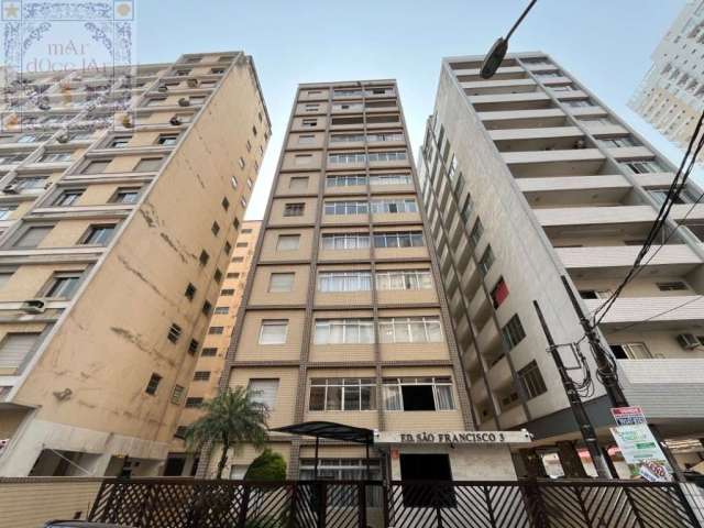 Venda Apartamento Santos SP -  mAr dOce lAr sala living já dividida e com área de serviço ao lado da praia do Embaré.