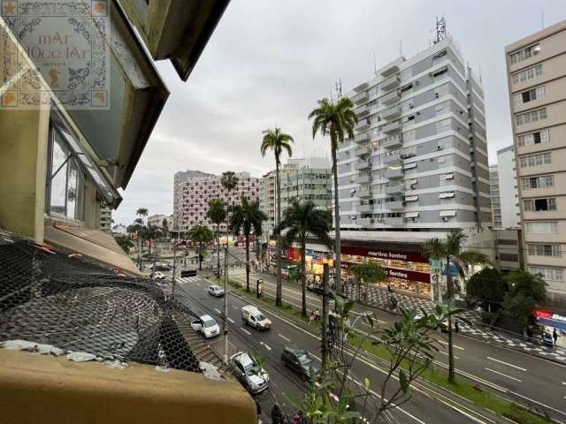 Venda Sala Comercial Santos SP - mAr dOce lAr de frente com excelente localização na Av. Ana Costa, no Gonzaga.