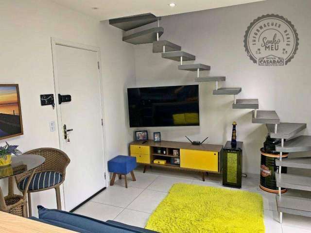 Apartamento com 1 dormitório para alugar, 48 m² por R$ 2.800,00/mês - Ocian - Praia Grande/SP