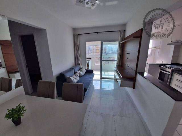 Apartamento com 2 dormitórios para alugar, 58 m² por R$ 4.200,00/mês - Boqueirão - Praia Grande/SP