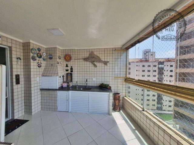 Apartamento com 3 dormitórios à venda, 132 m² por R$ 750.000,00 - Aviação - Praia Grande/SP