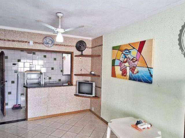 Kitnet com 1 dormitório para alugar, 28 m² por R$ 1.300,00/mês - Aviação - Praia Grande/SP