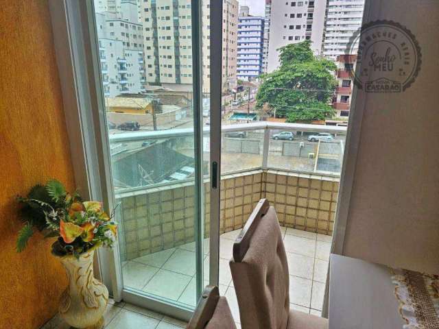 Apartamento com 1 dormitório para alugar, 50 m² por R$ 2.700/mês - Aviação - Praia Grande/SP