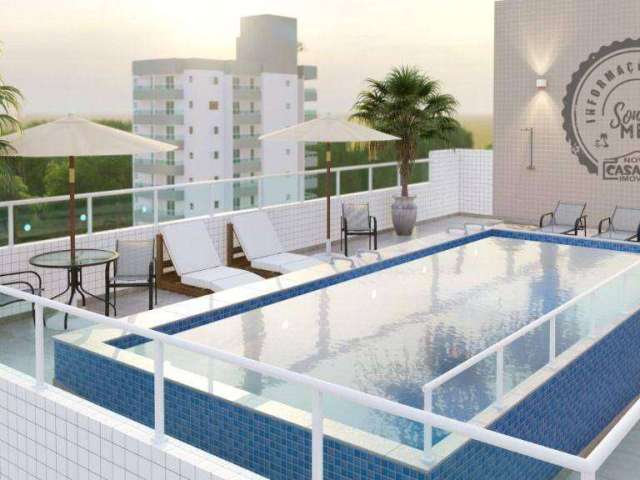 Apartamento com 2 dormitórios à venda, 69 m² por R$ 529.800,00 - Vila Guilhermina - Praia Grande/SP