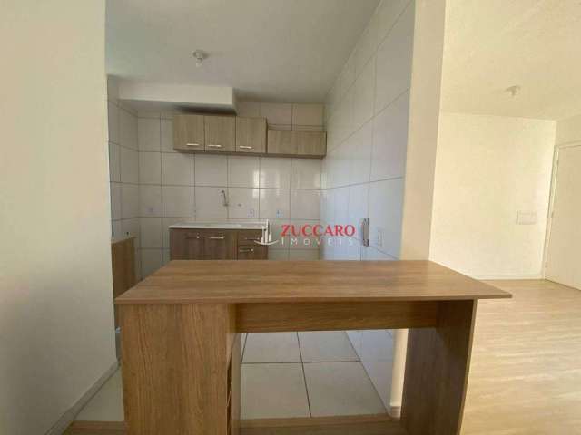 Apartamento com 2 dormitórios para alugar, 49 m² por R$ 1.331,00/mês - Jardim São Domingos - Guarulhos/SP