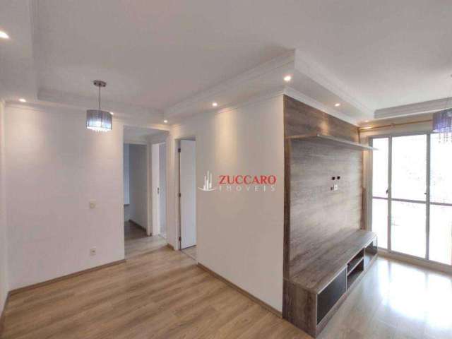 Apartamento com 3 dormitórios para alugar, 83 m² por R$ 4.525,42/mês - Centro - Guarulhos/SP