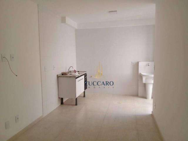 Apartamento com 1 dormitório para alugar, 36 m² por R$ 1.519,19/mês - Picanço - Guarulhos/SP