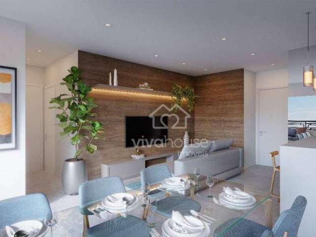 Apartamento com 3 dormitórios à venda, 75 m² por R$ 510.000,00 - Vila Nossa Senhora das Vitórias - Mauá/SP