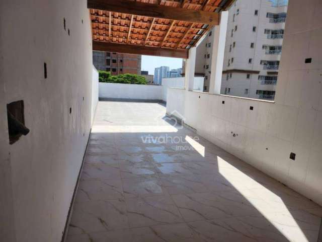 Cobertura com 3 dormitórios à venda, 146 m² por R$ 950.000,00 - Campestre - Santo André/SP