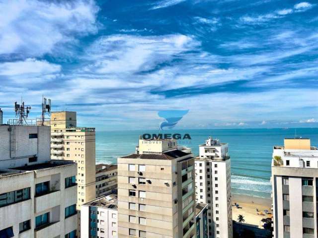 Apartamento com 2 dormitórios e ampla sacada gourmet à venda na Praia das pitangueiras - Guarujá/SP