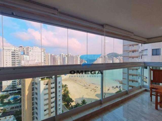 FRENTE MAR - Apartamento com varanda gourmet, 3 suítes e lazer completo no condomínio à venda praia das Astúrias - Guarujá/SP