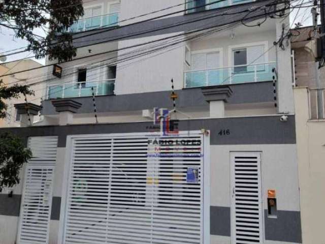 Cobertura com 2 dormitórios à venda, 90 m² por R$ 580.000,00 - Campestre - Santo André/SP
