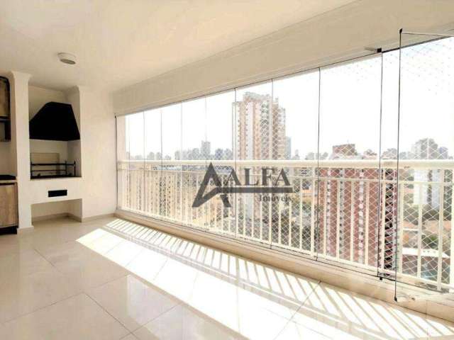 ** EDIFÍCIO ACCANTO - Lindo apartamento em andar alto c/ ampla varanda gourmet c/ churrasqueira **