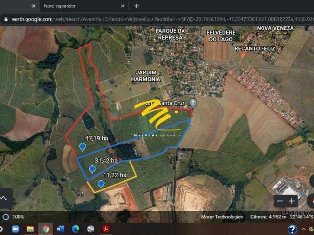 Terreno à venda em Paulínia, Parque da Represa, com 860000 m²