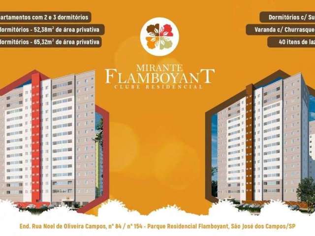 Apartamento com 2 dormitórios à venda, 49 m² por R$ 330.000,00 - Parque Residencial Flamboyant - São José dos Campos/SP