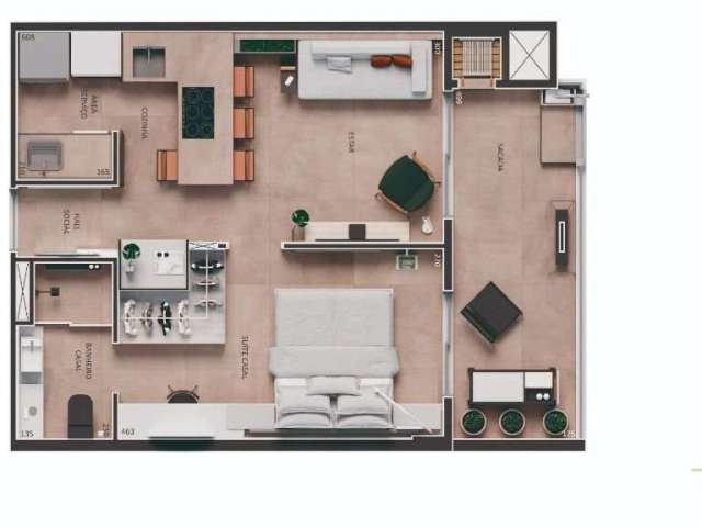 Apartamento com 1 quarto à venda na Rua Rosa Neumann, 315, Campina do Siqueira, Curitiba por R$ 822.367