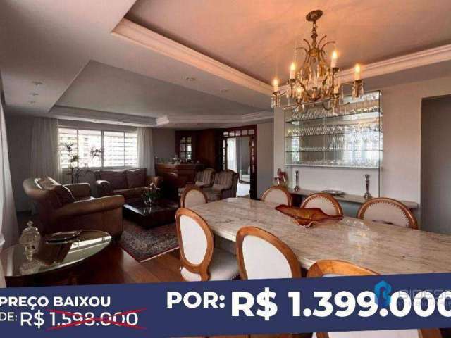 Apartamento com 4 dormitórios à venda, 231 m² por R$ 1.399.000,00 - Batel - Curitiba/PR