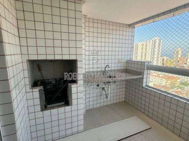 Ótimo apartamento com vista mar com
2 dormitórios sendo 1 suíte, sala com sacada gourmet, cozinha, área de serviço, WC social e 1 vaga de garagem. 
85m² de área útil 
300 metros de distância da praia.