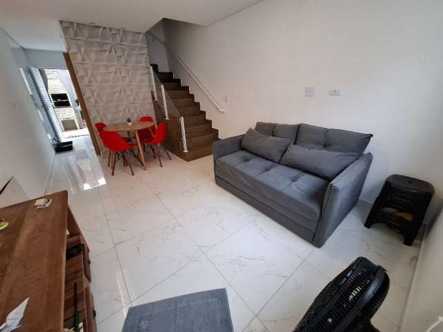 Casa Sobrado 2 quartos mobiliado - 350 metros mar - Vila Caiçara - Praia Grande - SP - RP614