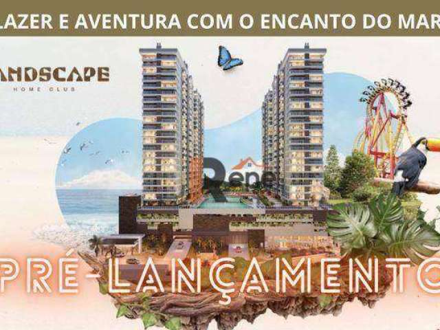 Apartamento 2 quartos, sendo 1 suíte, Home Club Temático, Armação, Penha, SC