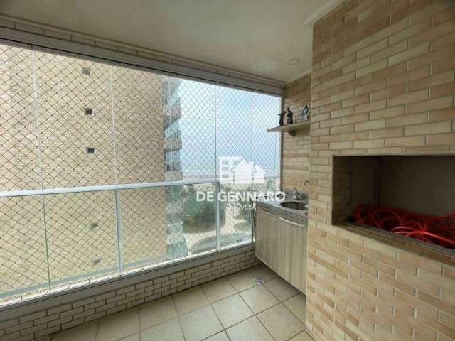 Apartamento, frente para o mar 3 dormitório, 1 suite, 2 vagas, lazer completo Praia Grande