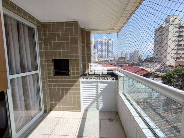 Apartamento de 1 dormitorio, 52 m2, elevador, vaga de garagem, Guilhermina, ha 150 metros do mar