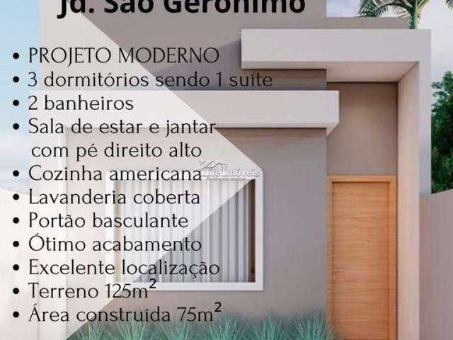 Casa com 3 quartos à venda na Rua das Emas, 59, Jardim São Gerônimo (Nova Veneza), Sumaré por R$ 385.000