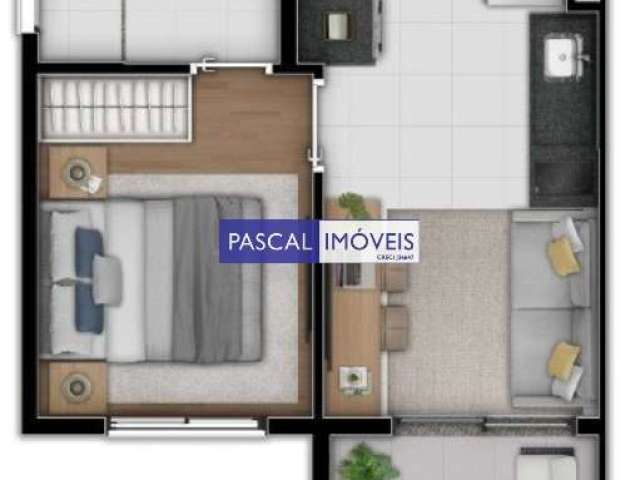 Apartamento com 1 quarto à venda na Rua Professor Vahia de Abreu, 585, Vila Olímpia, São Paulo, 26 m2 por R$ 499.000