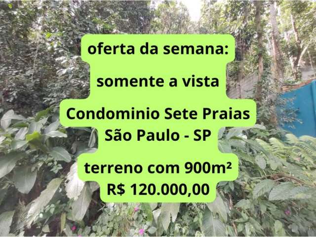 terreno 900m² condomínio Sete Praias - São Paulo