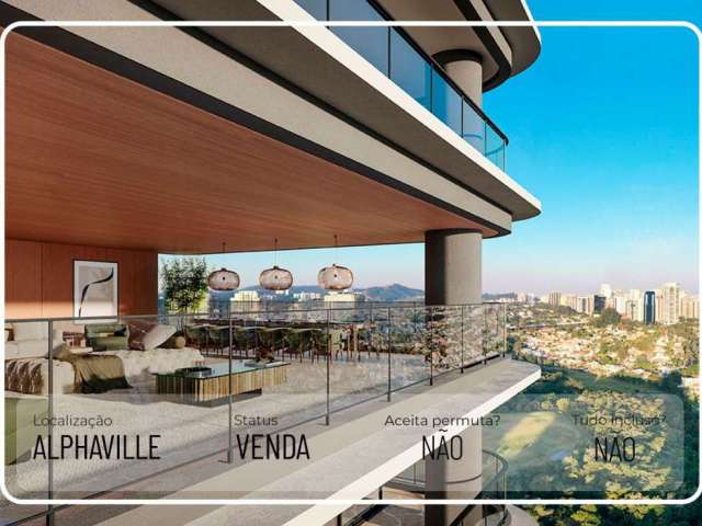 Apartamento de 4 suítes com  4 vagas, com 218 m² em Alphaville Barueri  SP