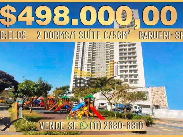 Apartamento de 56 m² com 2 dormitórios sendo 1 suíte Nova Aldeinha  em Barueri SP