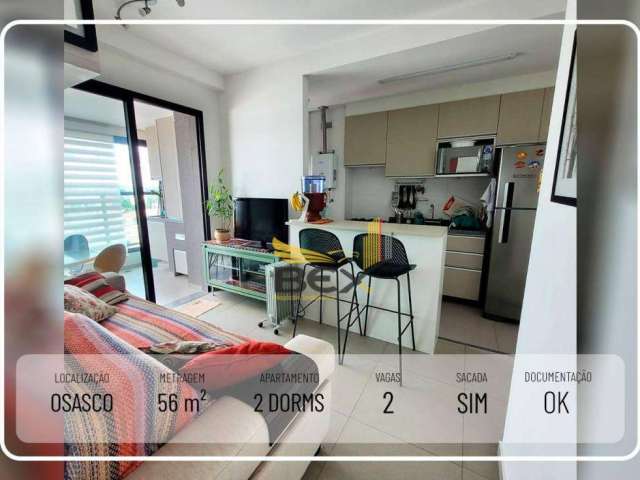 Apartamento 2 dormitórios 1 suíte 2 vagas 56 m² Osasco SP