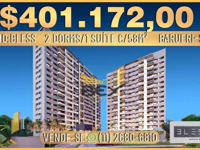 Apartamento 2 dormitórios 1 suíte 58 m²m Barueri SP