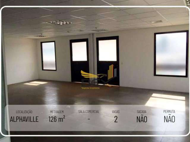 Sala comercial 2 vagas 126 m² Alphaville Barueri SP