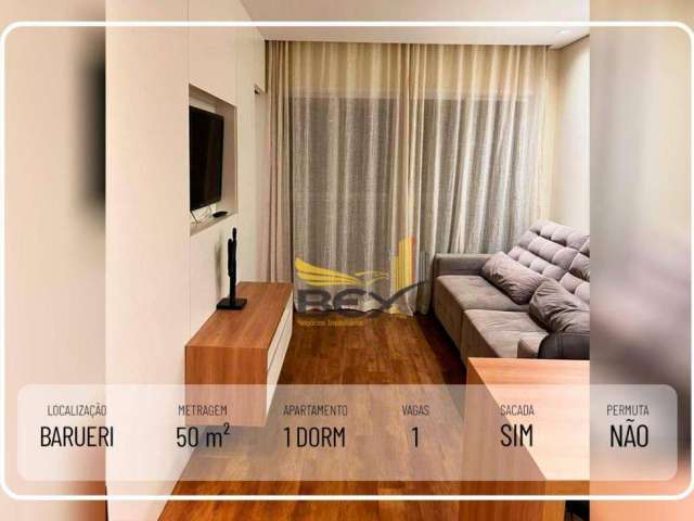 Apartamento com 1 dormitório  com 50 m² Alphaville - Barueri SP