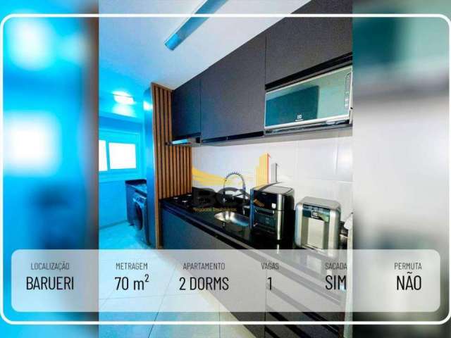 Apartamento com 2 dormitórios sendo 1 suíte, com  71 m² em Barueri SP