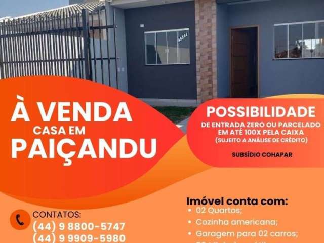 Casa à venda em Paiçandu, Centro, com 2 quartos, com 60 m²