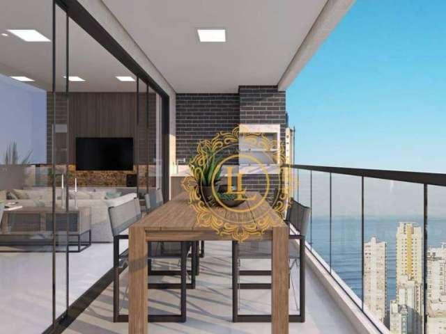 ALTO PADRÃO! Apartamento com vista mar e 4 dormitórios à venda, 133 m² no Centro - Balneário Camboriú/SC